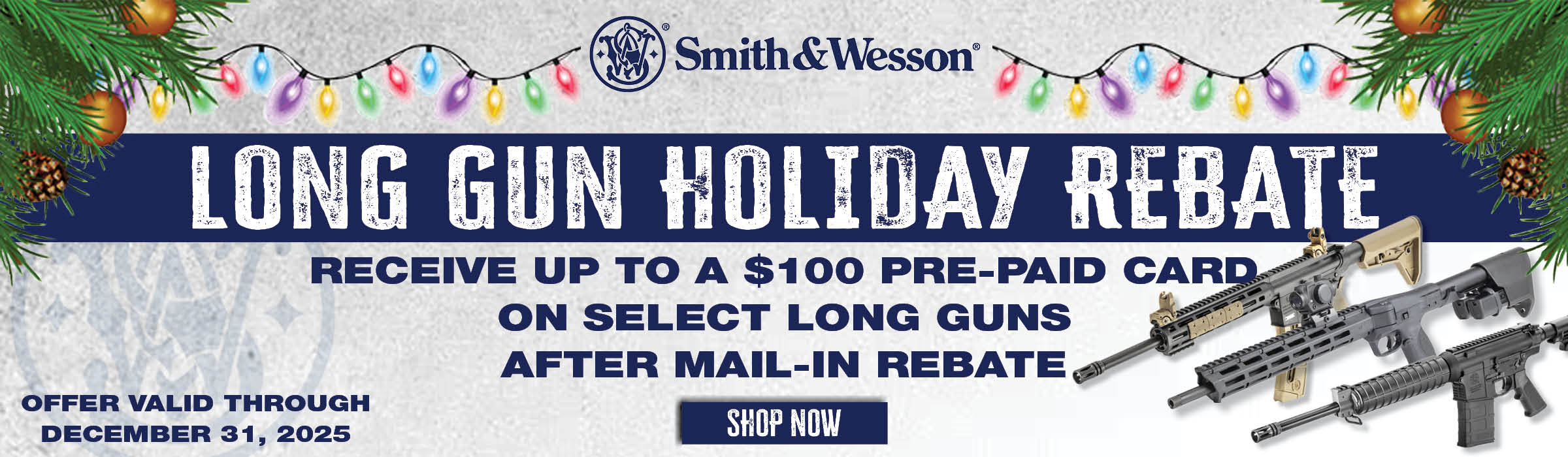 Smith and Wesson Long Gun Holiday Rebate
